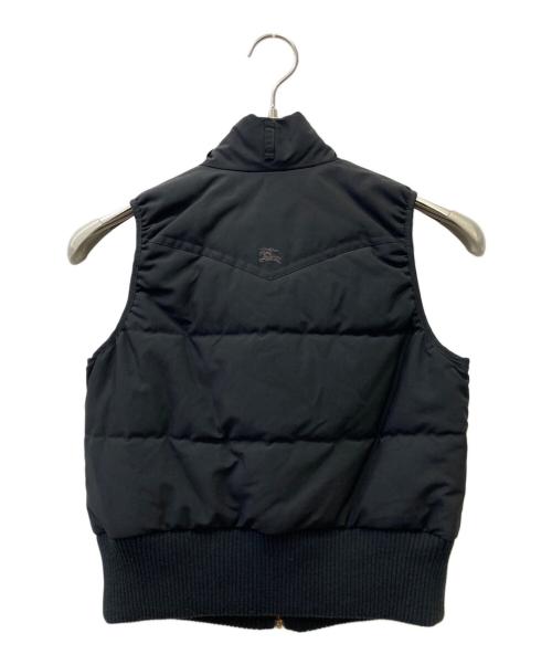 BURBERRY BLUE LABEL（バーバリーロンドンブルーレーベル）BURBERRY BLUE LABEL (バーバリーロンドンブルーレーベル) 中綿ベスト ブラック サイズ:38の古着・服飾アイテム