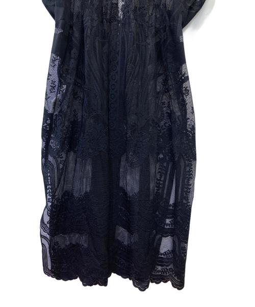 Mame Kurogouchi（マメクロゴウチ）Mame Kurogouchi (マメクロゴウチ) レースカーディガン ブラック サイズ:Fの古着・服飾アイテム