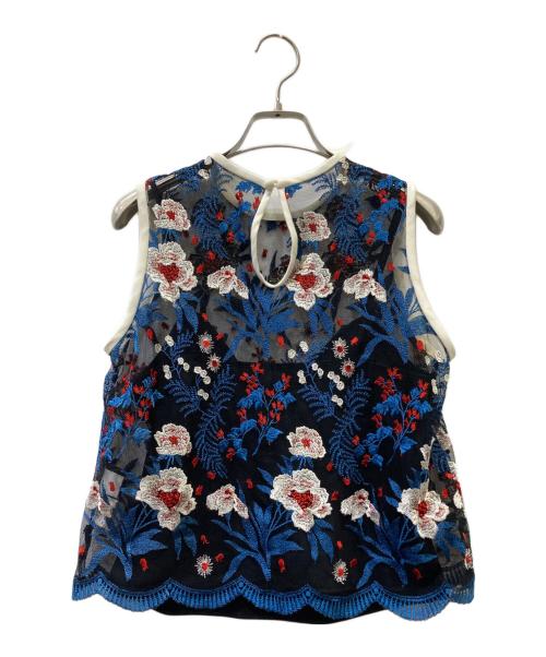 Mame Kurogouchi（マメクロゴウチ）Mame Kurogouchi (マメクロゴウチ) ノースリーブカットソー ブラック サイズ:1の古着・服飾アイテム