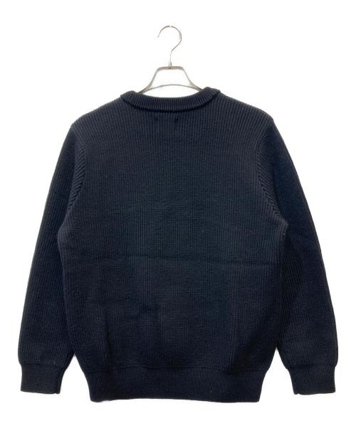 Yonetomi（ヨネトミ）Yonetomi (ヨネトミ) エクストラファイン ウール リブ ニット プルオーバー ブラック サイズ:2の古着・服飾アイテム