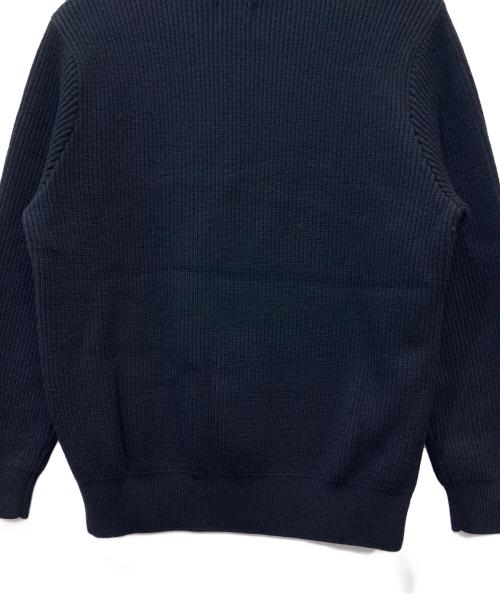 Yonetomi（ヨネトミ）Yonetomi (ヨネトミ) エクストラファイン ウール リブ ニット プルオーバー ブラック サイズ:2の古着・服飾アイテム