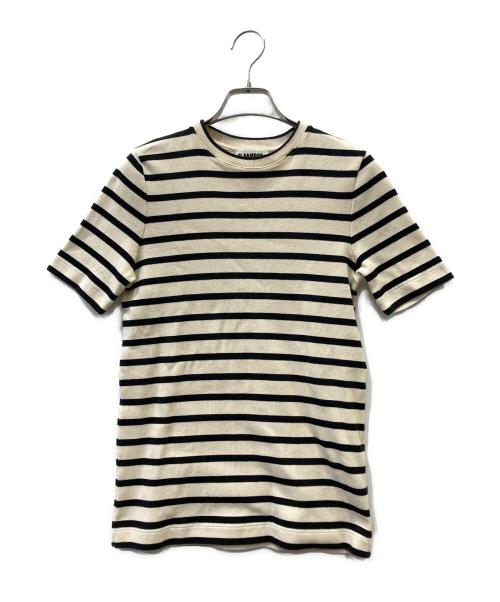 JIL SANDER+（ジルサンダープラス）JIL SANDER+ (ジルサンダープラス) 半袖カットソー アイボリー×ブラック サイズ:XSの古着・服飾アイテム