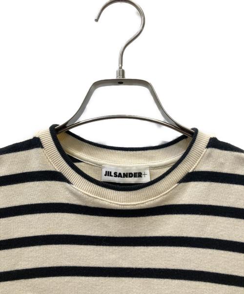 JIL SANDER+（ジルサンダープラス）JIL SANDER+ (ジルサンダープラス) 半袖カットソー アイボリー×ブラック サイズ:XSの古着・服飾アイテム