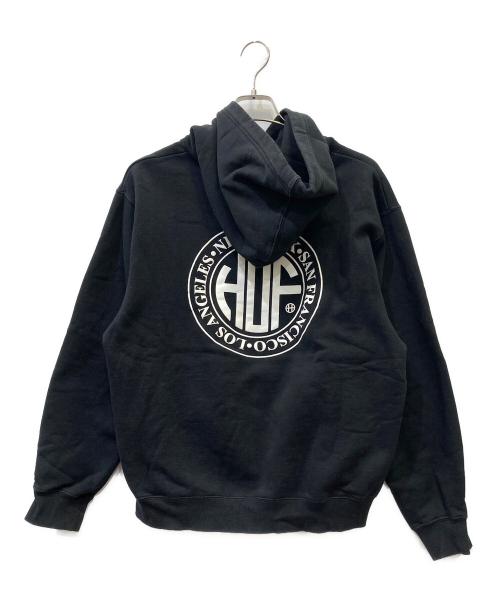 HUF（ハフ）HUF (ハフ) プルオーバーパーカー ブラック サイズ:Lの古着・服飾アイテム
