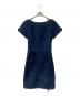 BURBERRY BLUE LABEL（バーバリーロンドンブルーレーベル）の古着「半袖ワンピース」｜インディゴ
