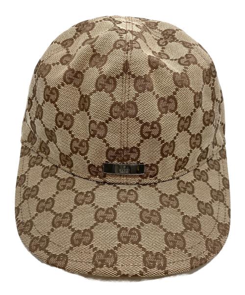 GUCCI（グッチ）GUCCI (グッチ) キャップ ブラウン サイズ:SIZE Sの古着・服飾アイテム