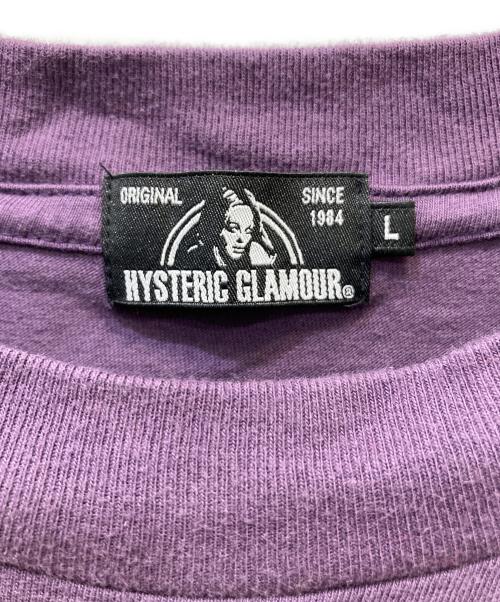 Hysteric Glamour（ヒステリックグラマー）Hysteric Glamour (ヒステリックグラマー) 長袖カットソー パープル サイズ:Lの古着・服飾アイテム