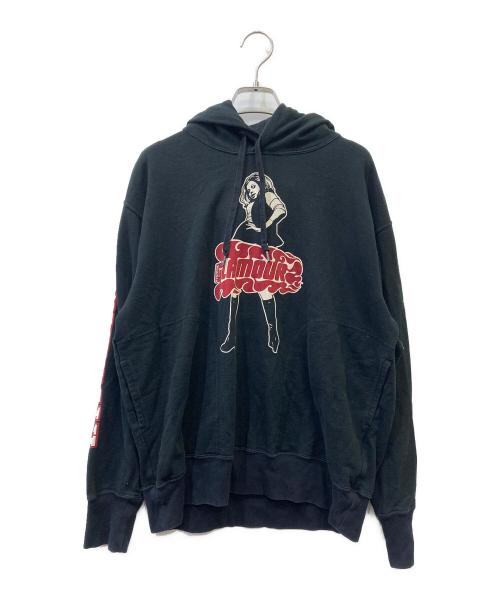 Hysteric Glamour（ヒステリックグラマー）Hysteric Glamour (ヒステリックグラマー) プルオーバーパーカー ブラック サイズ:Lの古着・服飾アイテム