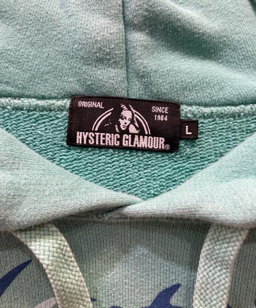 Hysteric Glamour（ヒステリックグラマー）Hysteric Glamour (ヒステリックグラマー) プルオーバーパーカー グリーン サイズ:Lの古着・服飾アイテム