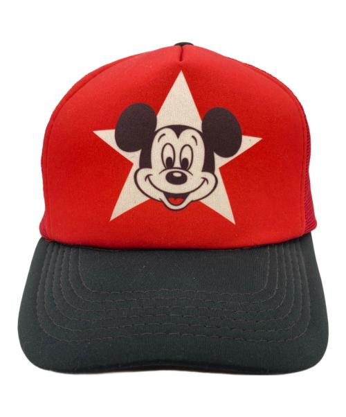 DISNEY（ディズニー）DISNEY (ディズニー) メッシュキャップ レッド サイズ:ONE-SIZEの古着・服飾アイテム