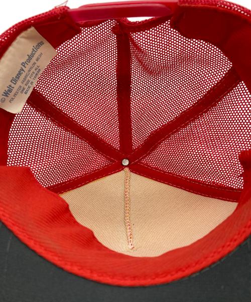 DISNEY（ディズニー）DISNEY (ディズニー) メッシュキャップ レッド サイズ:ONE-SIZEの古着・服飾アイテム