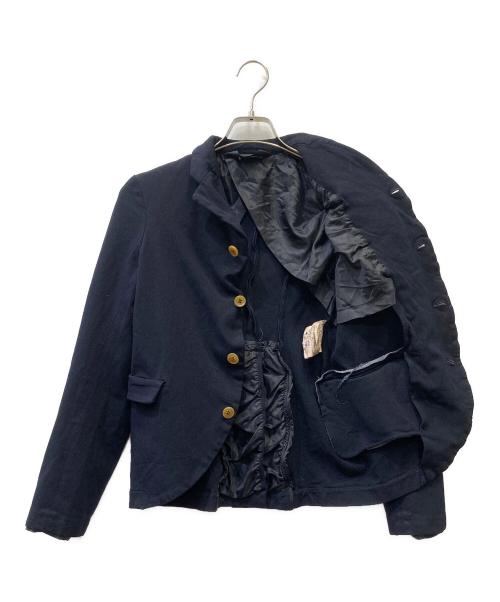 COMME des GARCONS（コムデギャルソン）COMME des GARCONS (コムデギャルソン) テーラードジャケット ネイビー サイズ:SSの古着・服飾アイテム