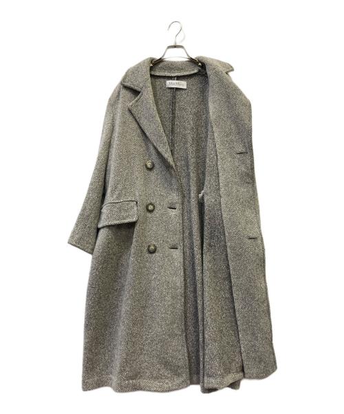 MaxMara（マックスマーラ）MaxMara (マックスマーラ) アンゴラ混チェスターコート グレー サイズ:４０の古着・服飾アイテム