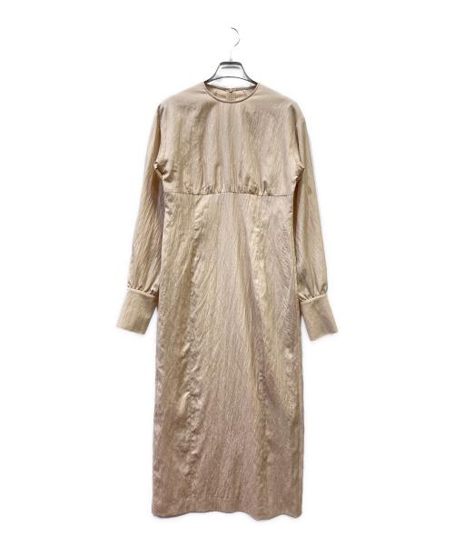 Noble（ノーブル）Noble (ノーブル) 長袖ワンピース ベージュ サイズ:36の古着・服飾アイテム