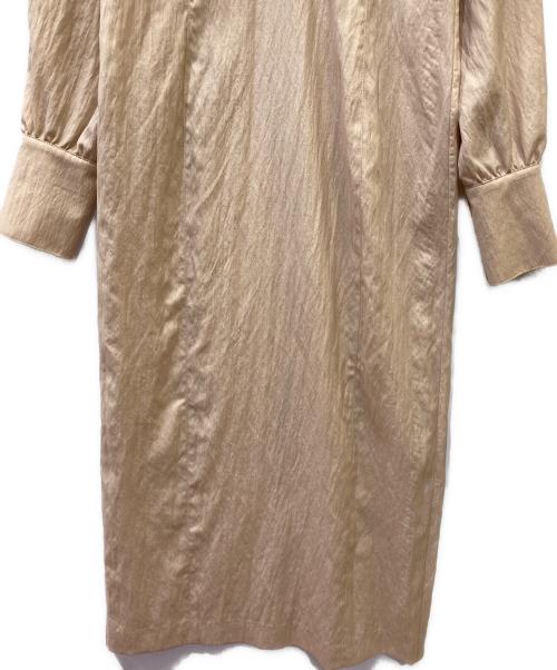 Noble（ノーブル）Noble (ノーブル) 長袖ワンピース ベージュ サイズ:36の古着・服飾アイテム