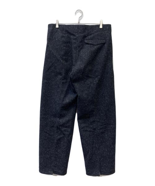 OVERCOAT（オーバーコート）OVERCOAT (オーバーコート) スペックルドウールメルトンタックドトラウザー ブラック サイズ:２の古着・服飾アイテム