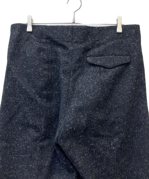 OVERCOAT（オーバーコート）OVERCOAT (オーバーコート) スペックルドウールメルトンタックドトラウザー ブラック サイズ:２の古着・服飾アイテム