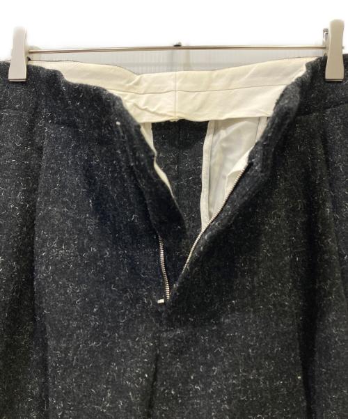 OVERCOAT（オーバーコート）OVERCOAT (オーバーコート) スペックルドウールメルトンタックドトラウザー ブラック サイズ:２の古着・服飾アイテム