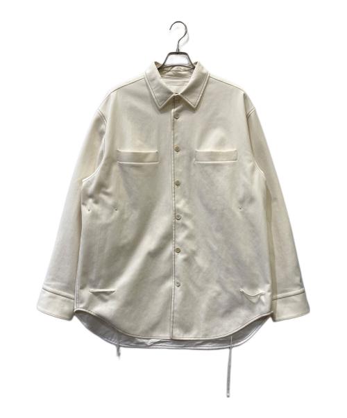 JIL SANDER（ジルサンダー）JIL SANDER (ジルサンダー) シャツジャケット ホワイト サイズ:４８の古着・服飾アイテム