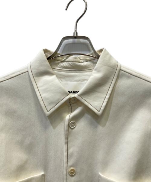 JIL SANDER（ジルサンダー）JIL SANDER (ジルサンダー) シャツジャケット ホワイト サイズ:４８の古着・服飾アイテム