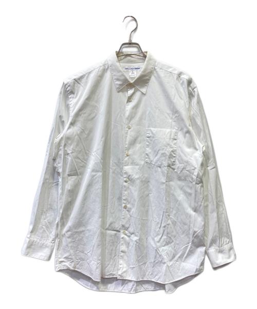 COMME des GARCONS SHIRT（コムデギャルソンシャツ）COMME des GARCONS SHIRT (コムデギャルソンシャツ) コットンポプリンレギュラーカラーシャツ ホワイト サイズ:XLの古着・服飾アイテム