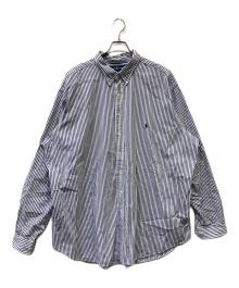 RALPH LAUREN（ラルフローレン）の古着「長袖シャツ」｜ホワイト×ネイビー