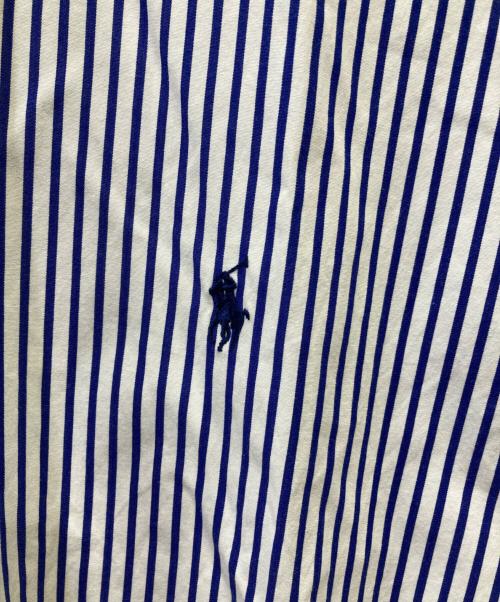 RALPH LAUREN（ラルフローレン）RALPH LAUREN (ラルフローレン) 長袖シャツ ホワイト×ネイビー サイズ:３XLTの古着・服飾アイテム