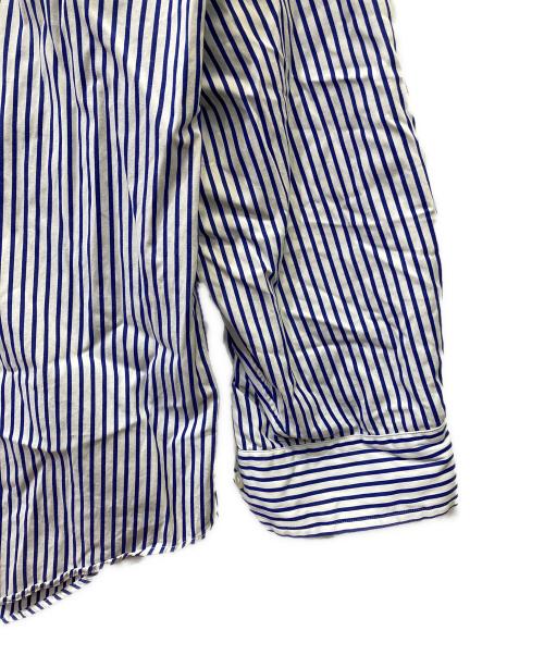 RALPH LAUREN（ラルフローレン）RALPH LAUREN (ラルフローレン) 長袖シャツ ホワイト×ネイビー サイズ:３XLTの古着・服飾アイテム