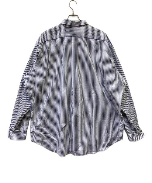 RALPH LAUREN（ラルフローレン）RALPH LAUREN (ラルフローレン) 長袖シャツ ホワイト×ネイビー サイズ:３XLTの古着・服飾アイテム