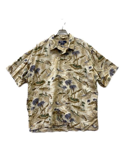 POLO RALPH LAUREN（ポロ・ラルフローレン）POLO RALPH LAUREN (ポロ・ラルフローレン) アロハシャツ ベージュ サイズ:XLの古着・服飾アイテム