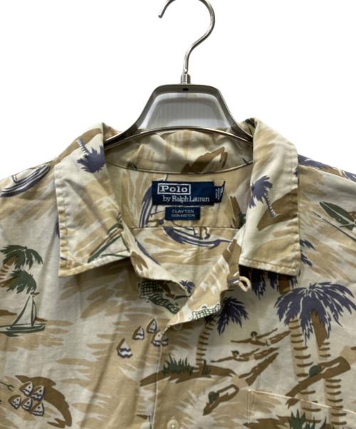 POLO RALPH LAUREN（ポロ・ラルフローレン）POLO RALPH LAUREN (ポロ・ラルフローレン) アロハシャツ ベージュ サイズ:XLの古着・服飾アイテム