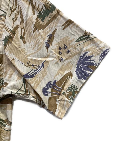 POLO RALPH LAUREN（ポロ・ラルフローレン）POLO RALPH LAUREN (ポロ・ラルフローレン) アロハシャツ ベージュ サイズ:XLの古着・服飾アイテム