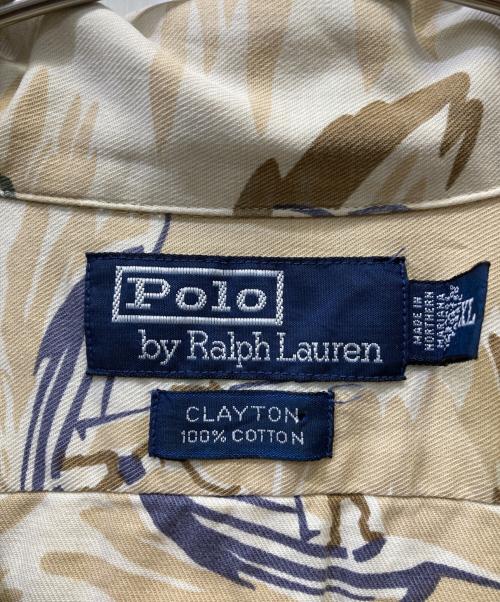 POLO RALPH LAUREN（ポロ・ラルフローレン）POLO RALPH LAUREN (ポロ・ラルフローレン) アロハシャツ ベージュ サイズ:XLの古着・服飾アイテム
