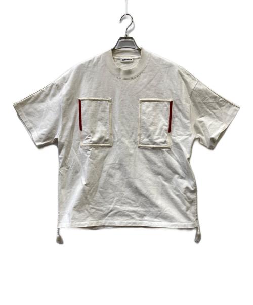 JIL SANDER（ジルサンダー）JIL SANDER (ジルサンダー) 半袖カットソー ホワイト サイズ:Mの古着・服飾アイテム