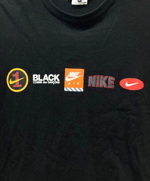 BLACK COMME des GARCONS（ブラックコムデギャルソン）BLACK COMME des GARCONS (ブラックコムデギャルソン) NIKE (ナイキ) 半袖カットソー ブラック サイズ:Lの古着・服飾アイテム