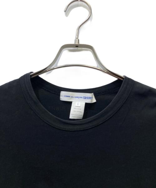 COMME des GARCONS SHIRT（コムデギャルソンシャツ）COMME des GARCONS SHIRT (コムデギャルソンシャツ) 半袖カットソー ブラック サイズ:Lの古着・服飾アイテム
