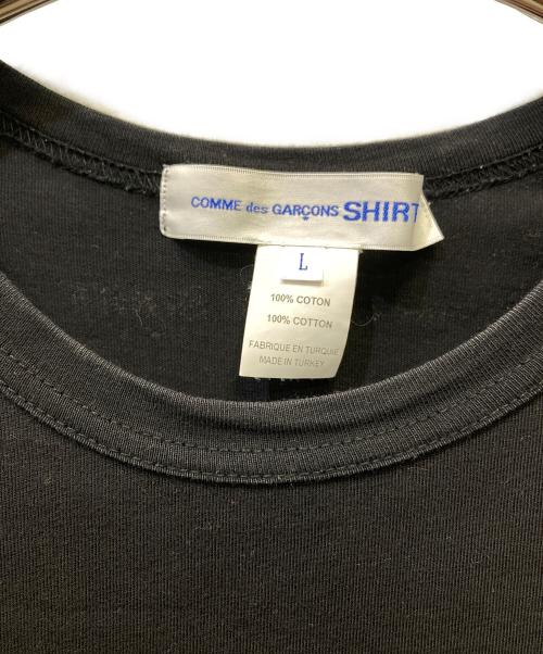 COMME des GARCONS SHIRT（コムデギャルソンシャツ）COMME des GARCONS SHIRT (コムデギャルソンシャツ) 半袖カットソー ブラック サイズ:Lの古着・服飾アイテム