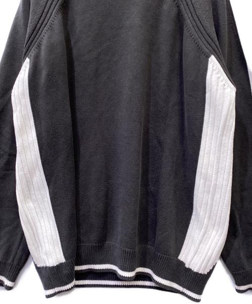 UMBRO（アンブロ）UMBRO (アンブロ) 厚手ニット ブラック×ホワイト サイズ:XLの古着・服飾アイテム