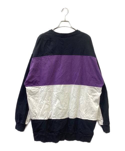 Hysteric Glamour（ヒステリックグラマー）Hysteric Glamour (ヒステリックグラマー) 長袖カットソー ブラック×パープル サイズ:Freeの古着・服飾アイテム