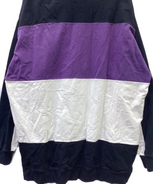 Hysteric Glamour（ヒステリックグラマー）Hysteric Glamour (ヒステリックグラマー) 長袖カットソー ブラック×パープル サイズ:Freeの古着・服飾アイテム