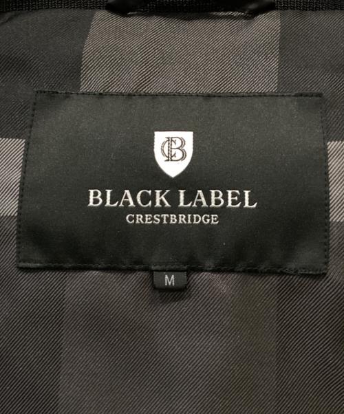 BLACK LABEL CRESTBRIDGE（ブラックレーベル クレストブリッジ）BLACK LABEL CRESTBRIDGE (ブラックレーベル クレストブリッジ) 2way ダウンジャケット ブルゾン ベスト フォックスファー フーディ アウター ブラック サイズ:Mの古着・服飾アイテム