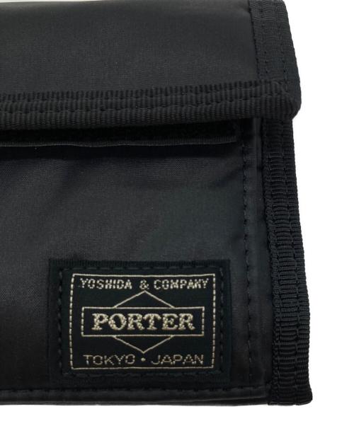 PORTER（ポーター）PORTER (ポーター) 3つ折り財布 ブラックの古着・服飾アイテム