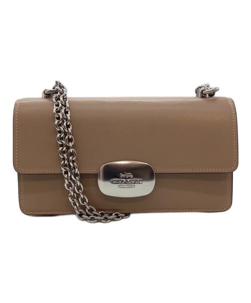 COACH（コーチ）COACH (コーチ) チェーンショルダーバッグ ベージュの古着・服飾アイテム