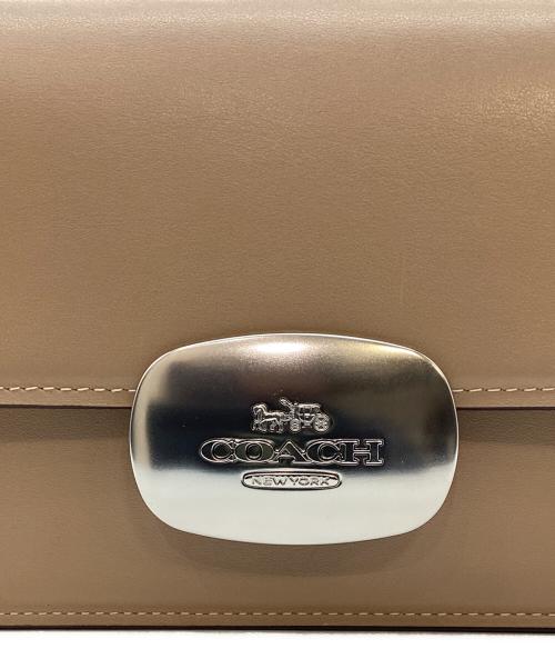 COACH（コーチ）COACH (コーチ) チェーンショルダーバッグ ベージュの古着・服飾アイテム