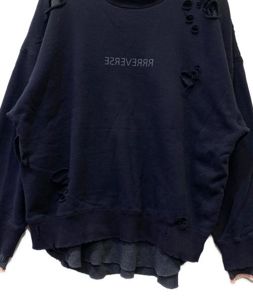 stein（シュタイン）stein (シュタイン) ダメージ加工スウェット ブラック サイズ:Sの古着・服飾アイテム