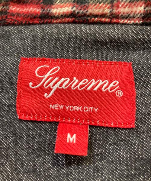 SUPREME（シュプリーム）SUPREME (シュプリーム) 長袖シャツ グレー×レッド サイズ:Mの古着・服飾アイテム