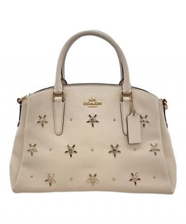 中古・古着通販】COACH (コーチ) ハンドバッグ ベージュ｜ブランド