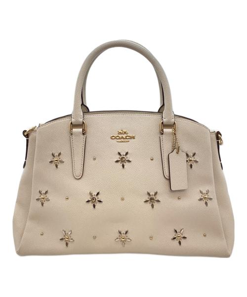 COACH（コーチ）COACH (コーチ) ハンドバッグ ベージュの古着・服飾アイテム