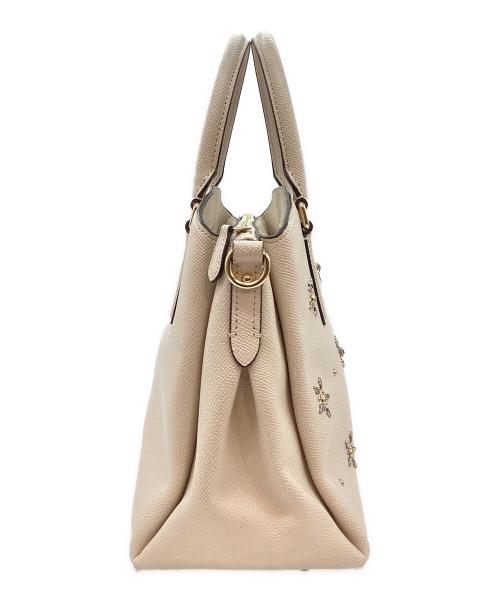 COACH（コーチ）COACH (コーチ) ハンドバッグ ベージュの古着・服飾アイテム