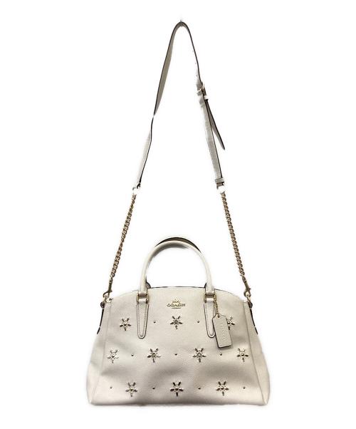 COACH（コーチ）COACH (コーチ) ハンドバッグ ベージュの古着・服飾アイテム